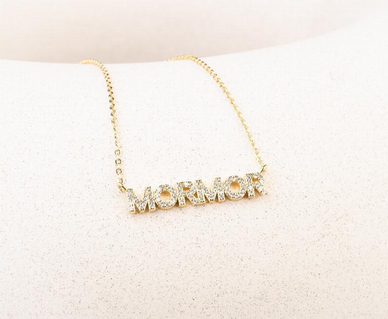 Forgyldt Halskæde med Mormor - Gratis Fragt!