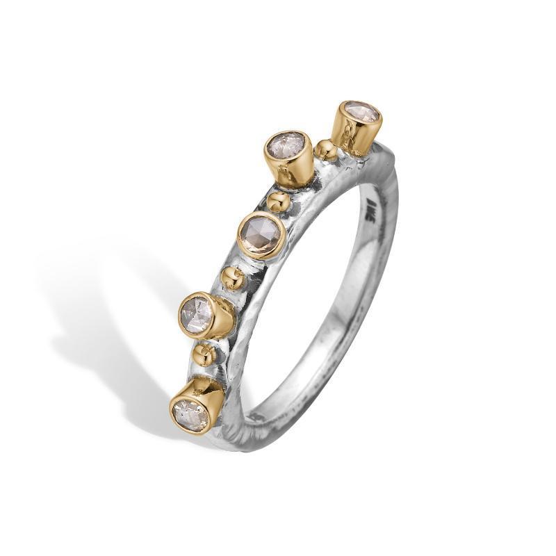 Sarah-5 Sølv Ring - Eksklusivt Smykke fra ByBirdie.dk