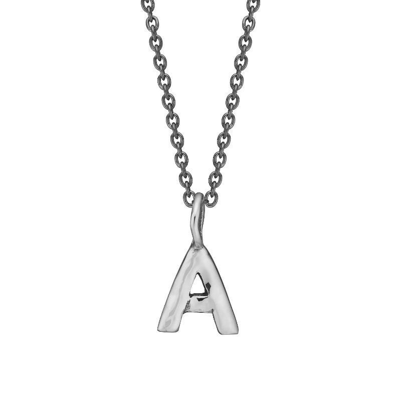 Nordisk Sølv Bogstav Vedhæng fra ByBirdie.dk