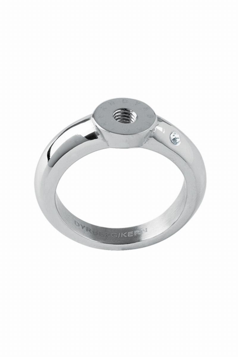 Dyrberg Kern Sølv Ring med Swarovski Krystal - Elegance!