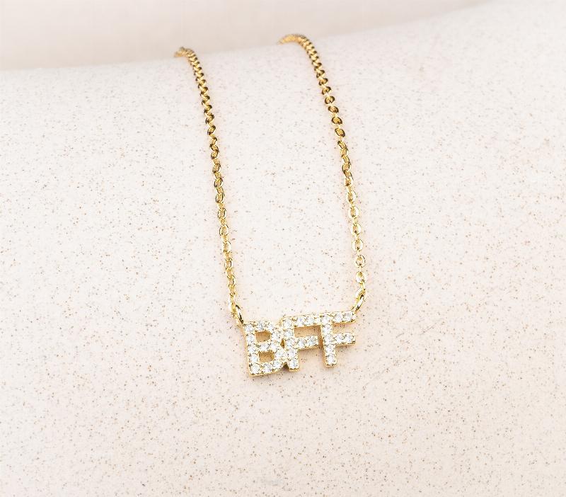 Forgyldt BFF-halskæde - Justerbar og gratis fragt!