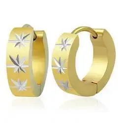 Øreringe med Laserskårne Stjerner - Hurtig Levering!