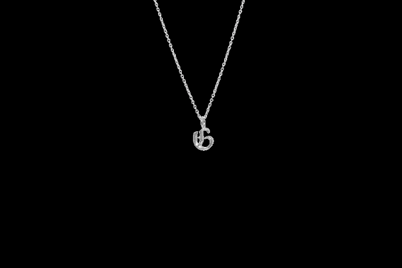 Ix G Bogstav Charm i Sølv