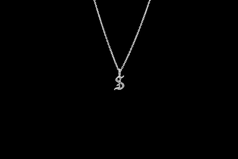 Ix S Bogstav Charm i Sølv