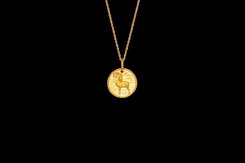 Ix Stenbuk Pendant i 22 karat genbrugsguld