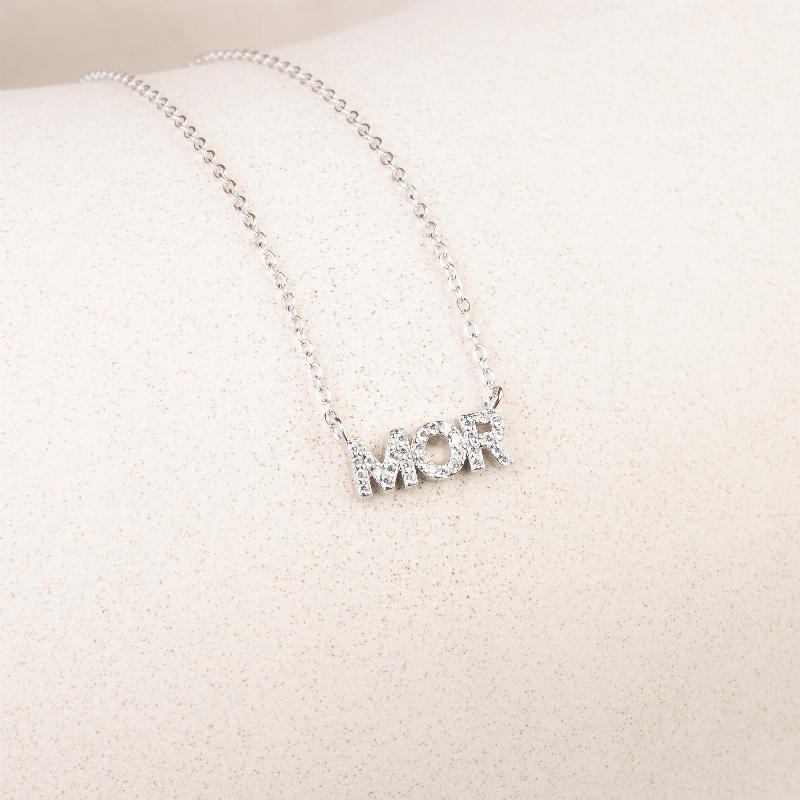 Morsmykke i Sølv - Justerbar Halskæde fra Flora Fiona