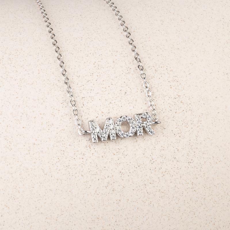 Mors Armbånd i Sølv - Justerbart 925 Sterling Sølv