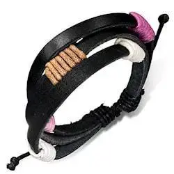 Stilfuldt Armbånd i Læder og Bomuld til Sommerdage