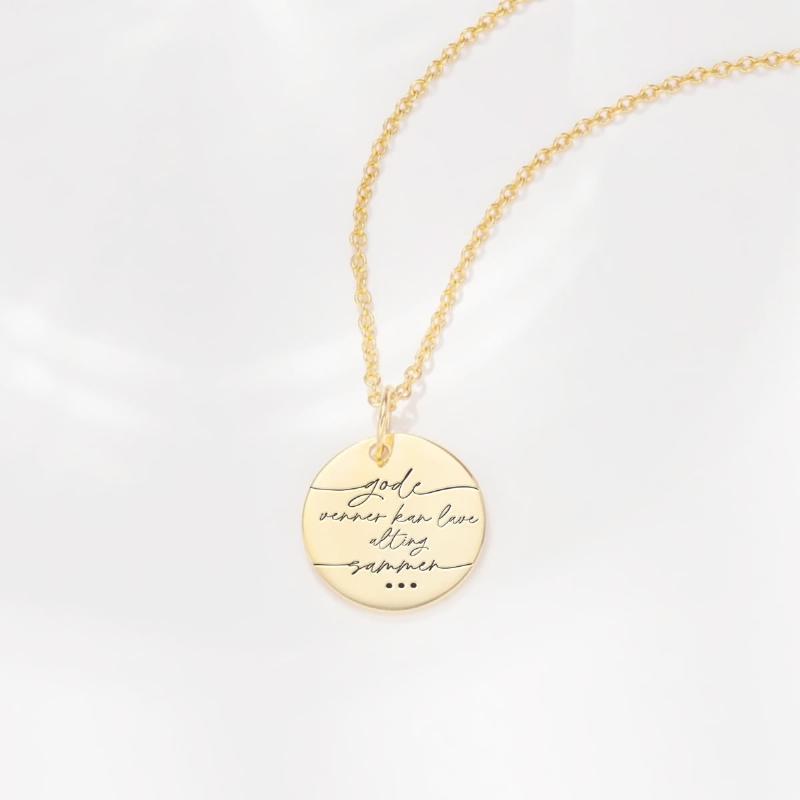 Gode Venner Kan Lave Alting Sammen Halskæde - Unik Gave