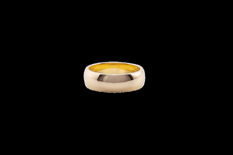 Klassisk Unisex Ix Class Ring med Gravering i Guld