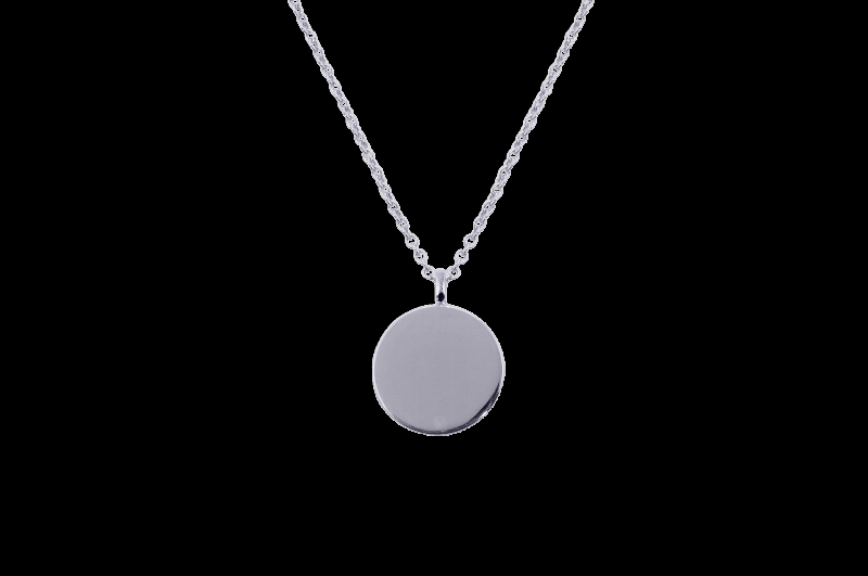 Ix Rund Pendel i Sølv