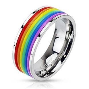 Pride Ring med Regnbuefarver - Unik Smykkeoplevelse