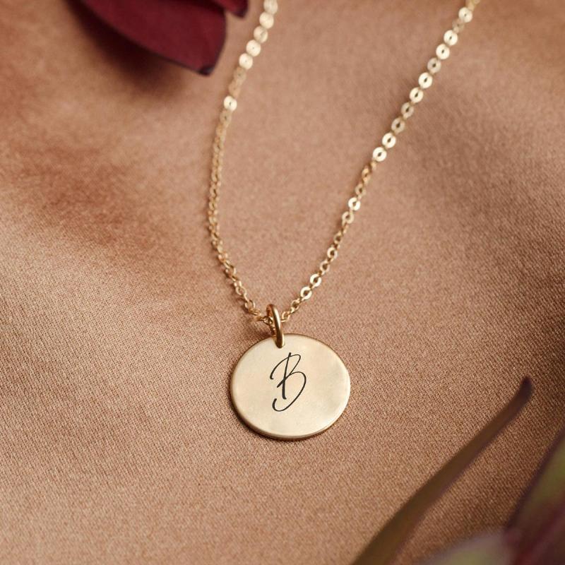 Rundt Kaligrafi Vedhæng til Halskæde