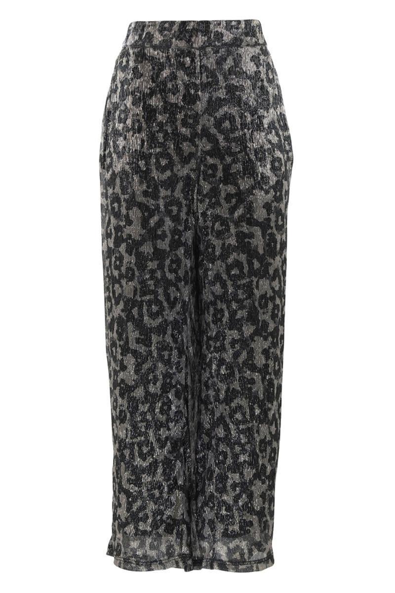 Continue - Bukser - Lea Silver Leo med Sølv Print Udsalg