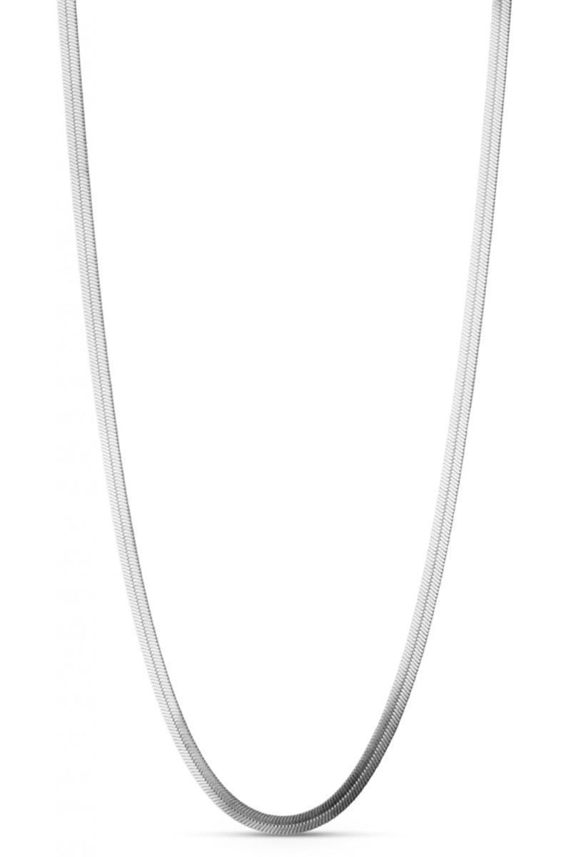 Emaljehalskæde - Caroline - Sølv