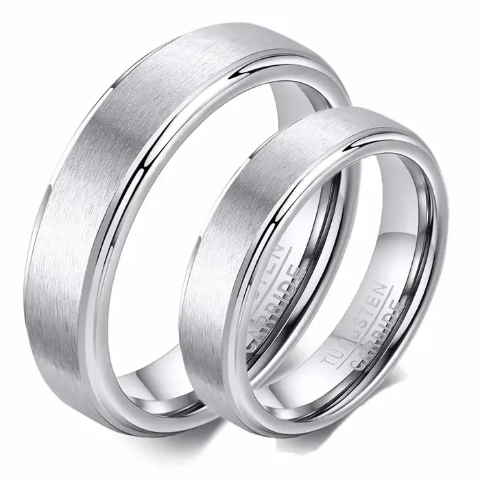 Tungsten Ring til Forlovelse eller Vielse