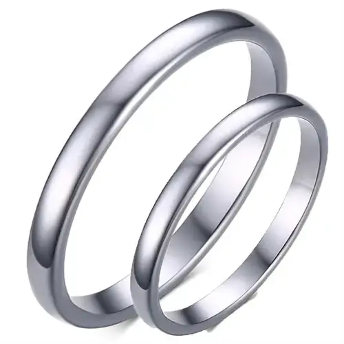 Tungsten Forlovelsesring - Glat Design