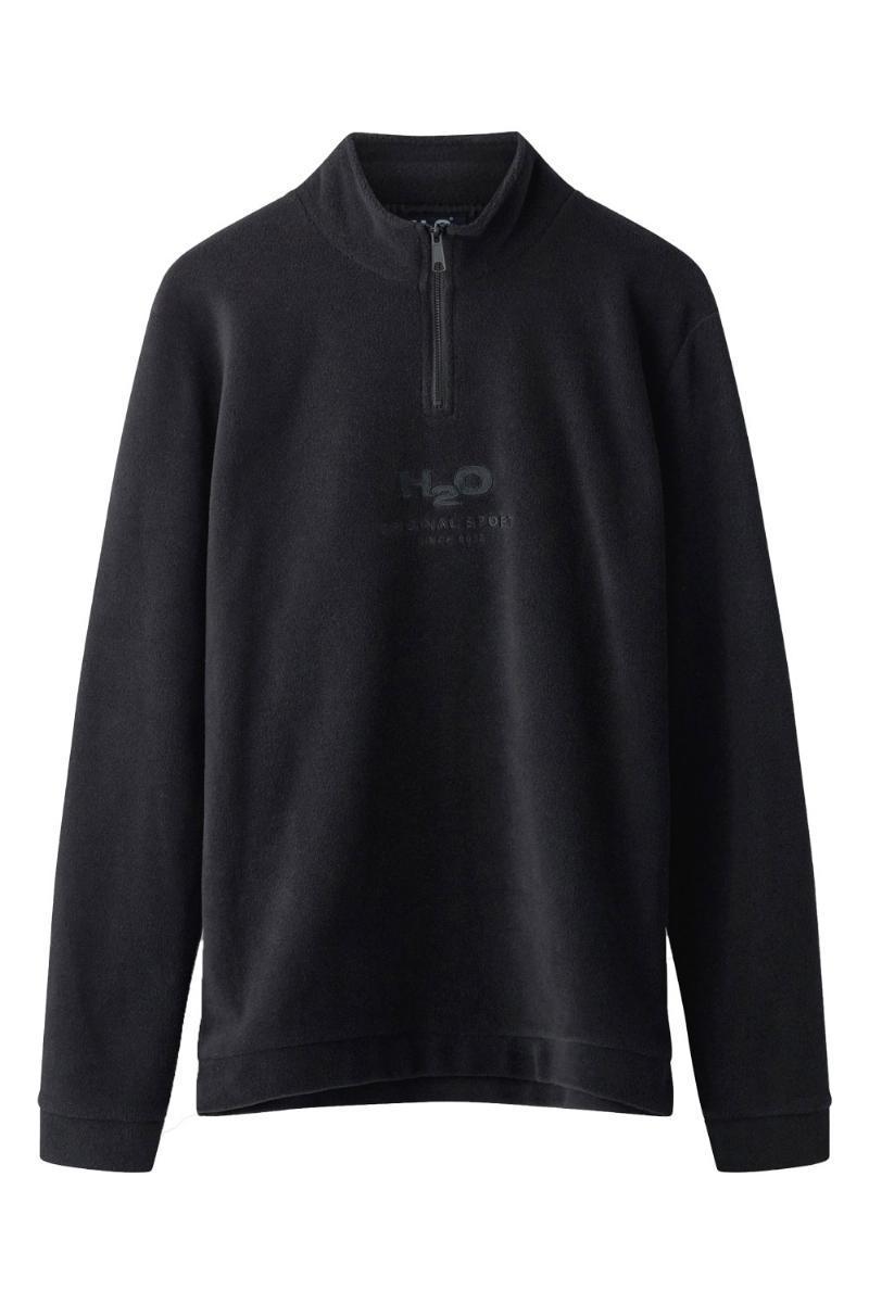 H2o - Sweat - Blåvand Fleece Halv Zip - Sort