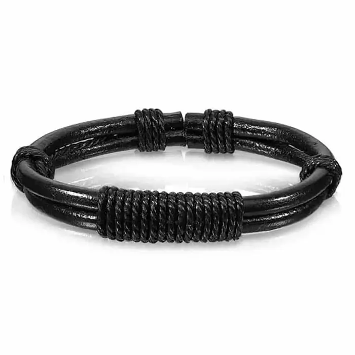 Strew Imiteret Læderarmbånd