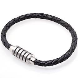 Stilfuldt læderarmbånd med magnetlås - Hurtig levering!