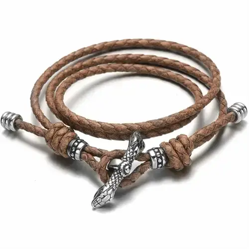 Sparz Slange Læderarmbånd i Ny Stil
