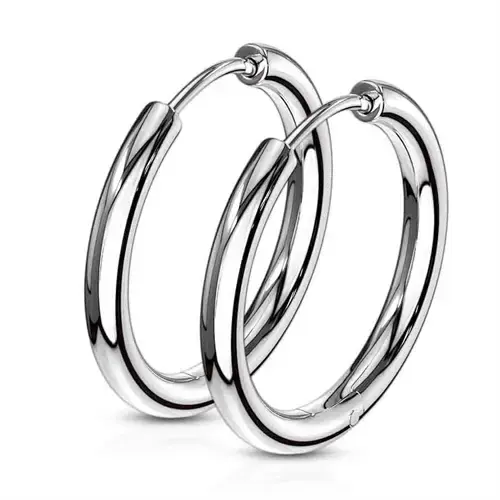 Tom ørering i rustfrit stål 18mm