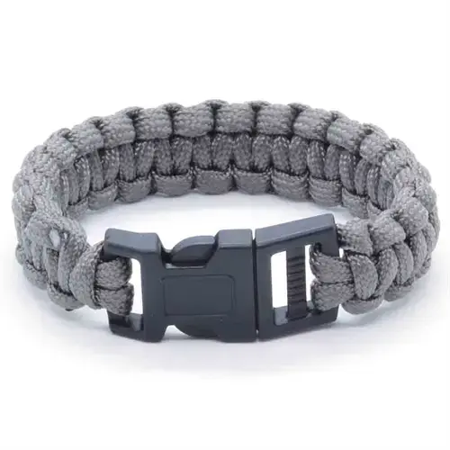 Grå Paracord Armbånd - Stærkt og Stilfuldt Smykke