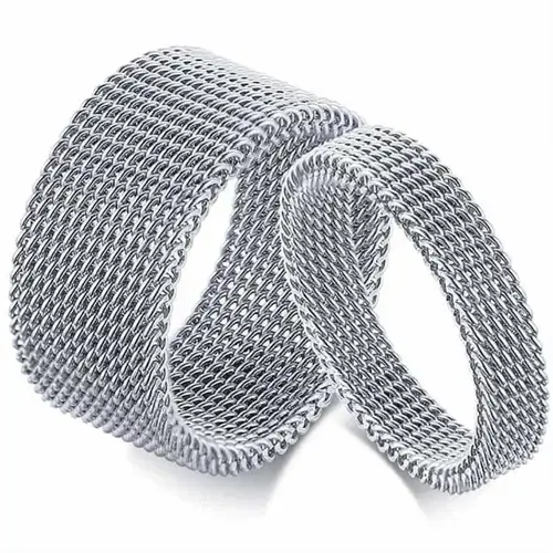 Nett Stål Forlovelsesring - Elegant Design til Par