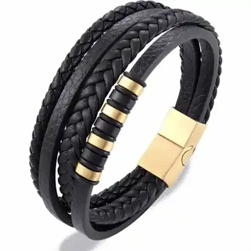 New Milano Goldpl - Elegant Læderarmbånd til Stilfulde Øjeblikke