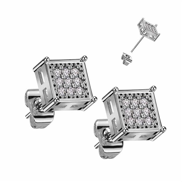 9 Cz Sten Øreringe i Stål