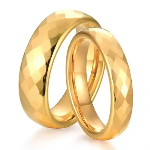 Erato Forlovelsesring i Forgyldt Tungsten - Glitrende Design