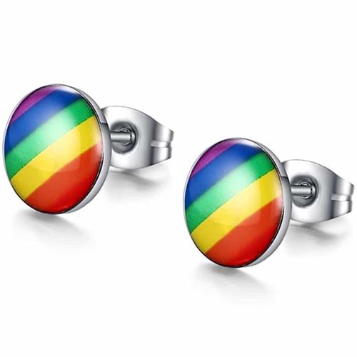 Regnbue Ørestik - LGBT Pride Smykke fra Marjoe.dk