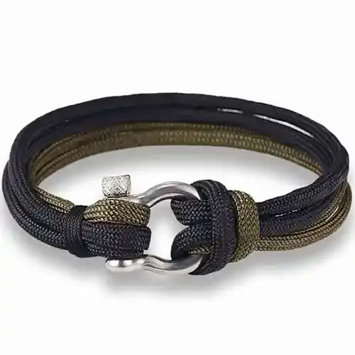 Grøn-sort Sailorman Herrearmbånd