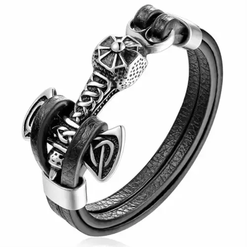 Thor's Hammer Armbånd - Viking Style Smykke til Mænd