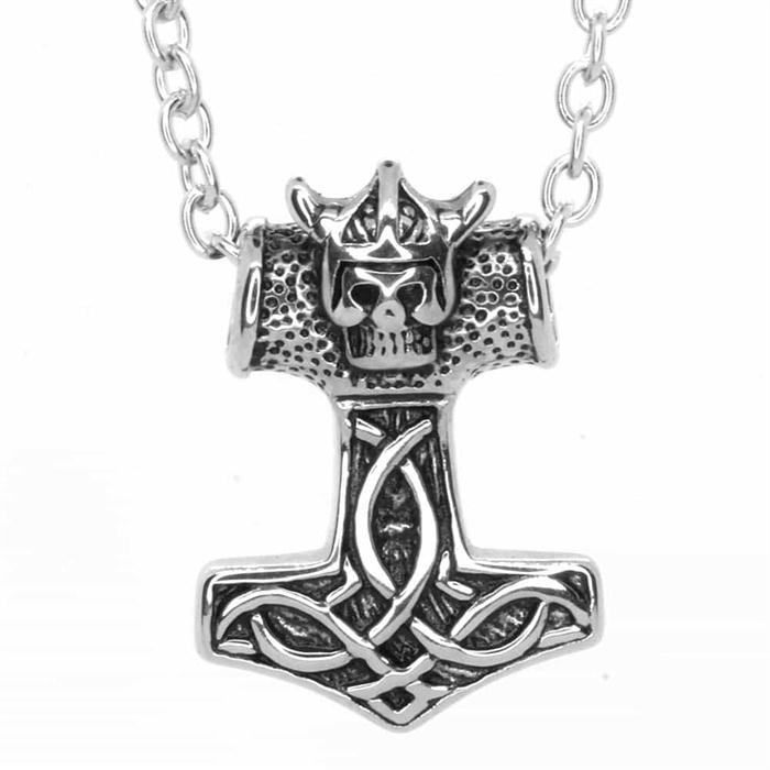 Viking Thorshammer Smykkeboks i Rustfrit Stål - Hurtig Levering