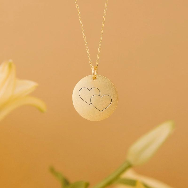 "Vores Hjerter Er Forbundet - Personligt Halskæde"