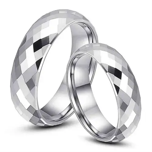 Erato Vielse Forlovelsesring i Poleret Tungsten