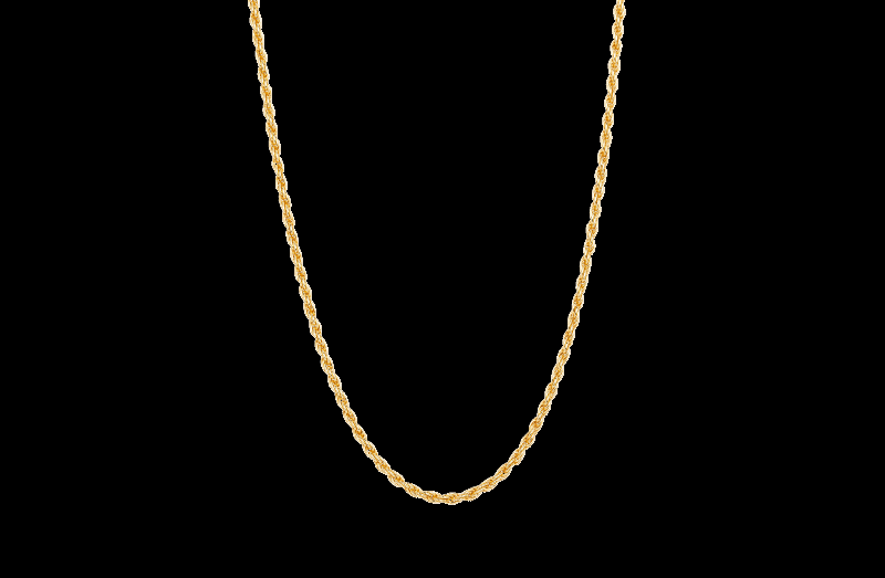 Ix Rope Chain Smykke - Guld 22K Genanvendt Sølv
