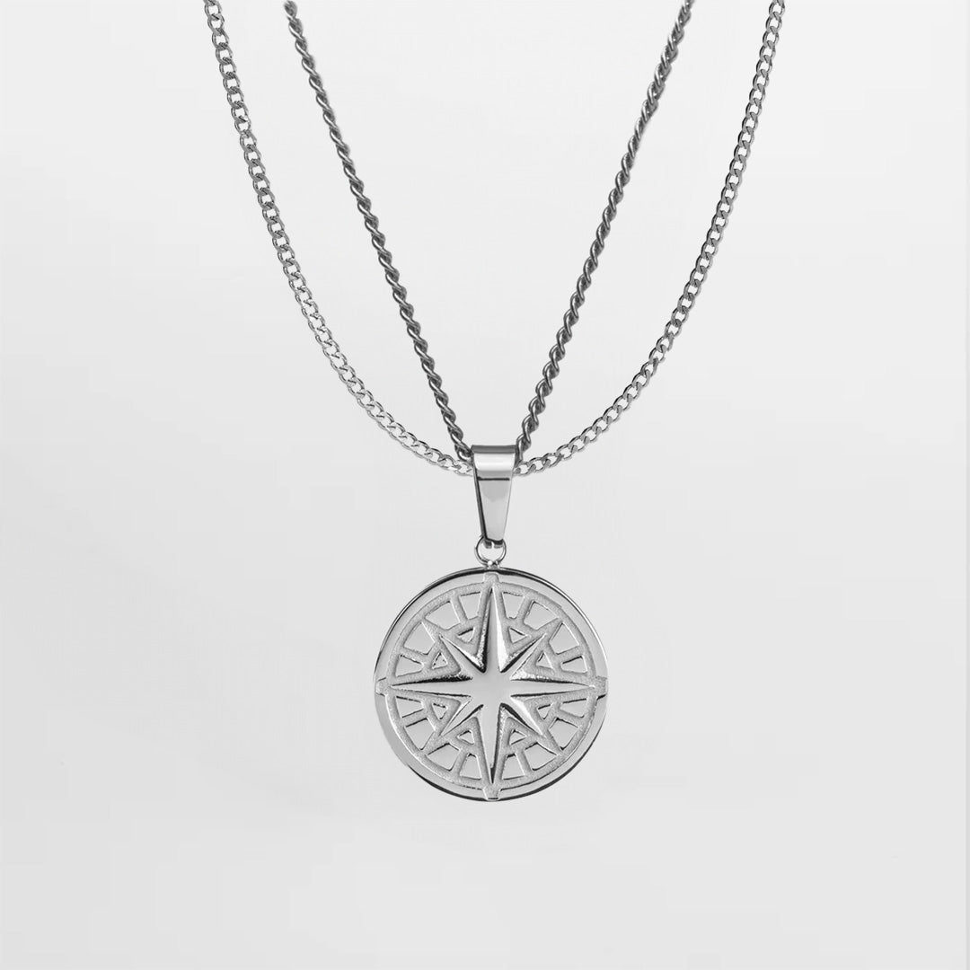 Compass 20 Minimal Bundle - Sølvtonet Herresmykker