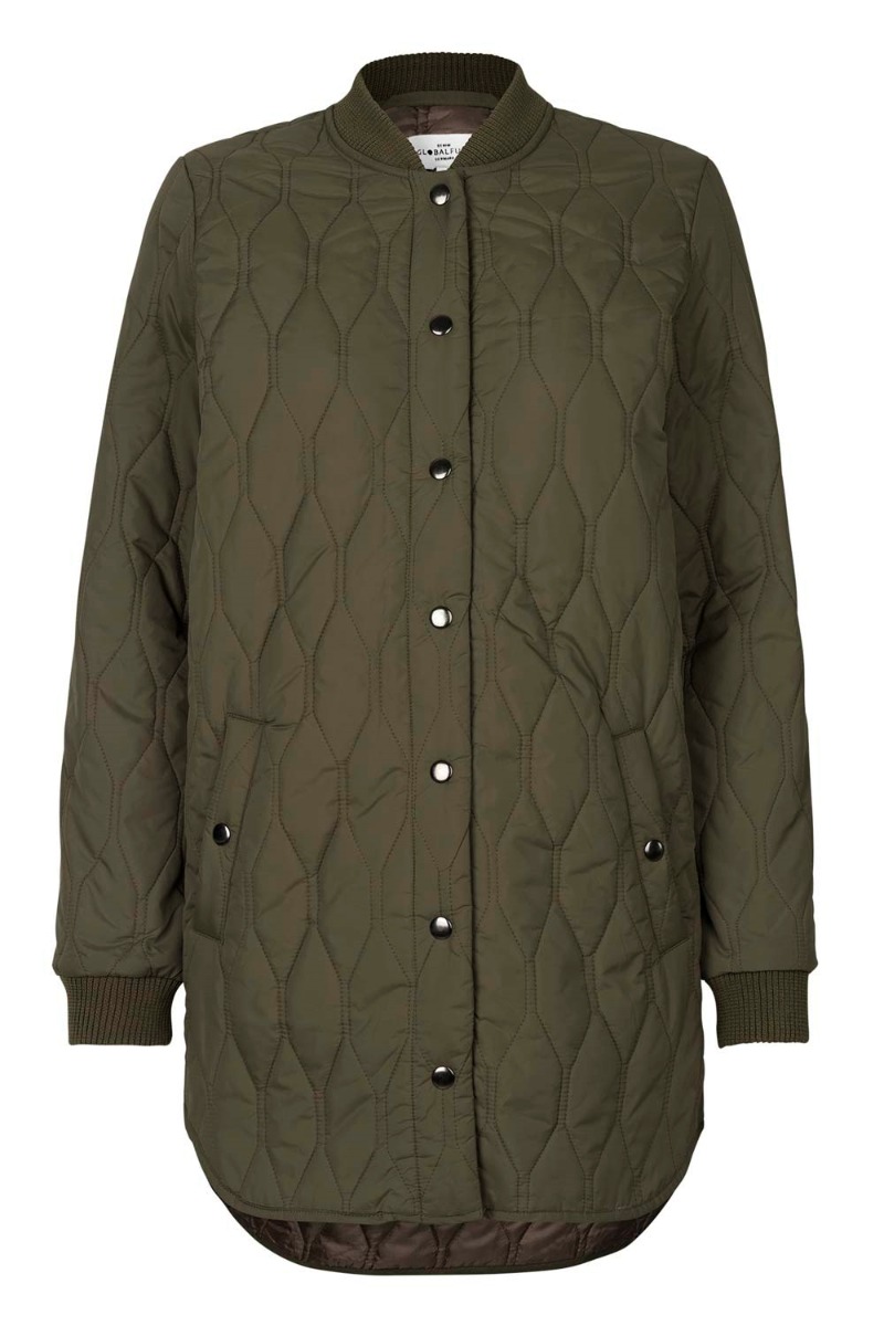 Global Funk - Even Intention Genanvendt Jakke - Mørkegrøn