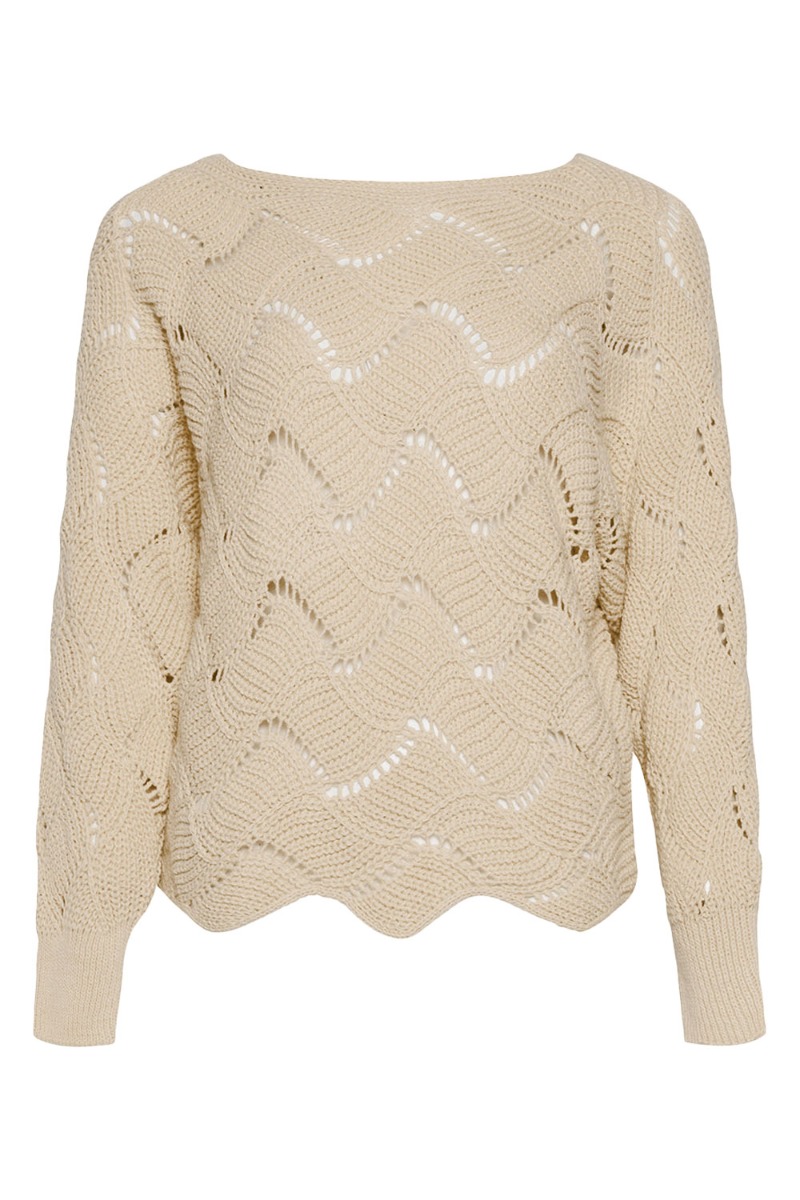Noella - Taffy Knit Sweater - Sand - Fald for denne skønhed!