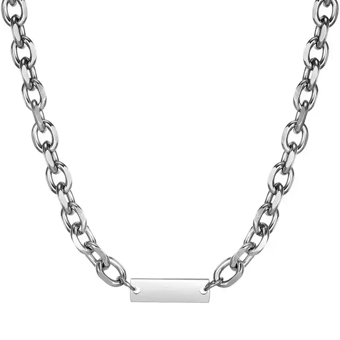 7mm Rustfri Stållænke - Stilfuld Halskæde til Dit Look