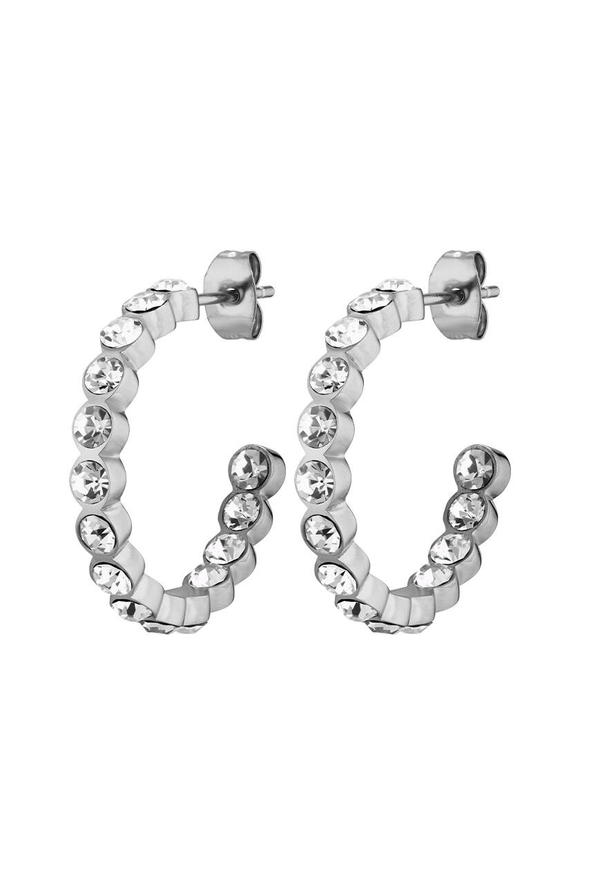 Dyrberg/Kern Holly Sølv Ørering - Elegante Creoler