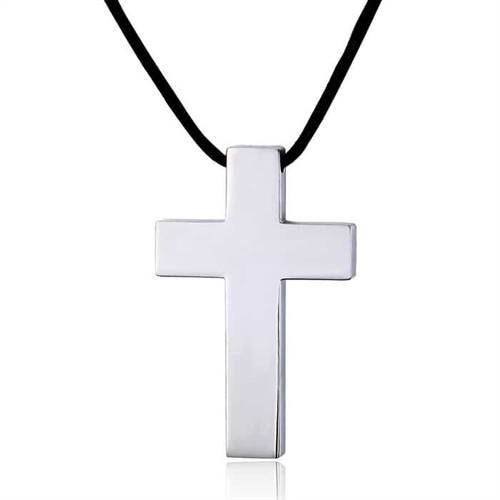 Jesus Herrekors i Rustfrit Stål - Maskulint Smykke