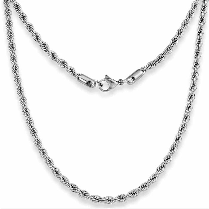 Twisted Rustfri Stålkæde 3mm - Hurtig Levering!
