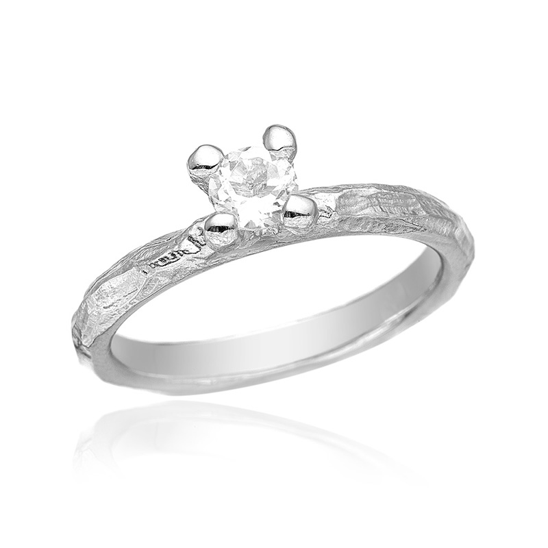 Smuk Klassisk Ring Med Kant - 68