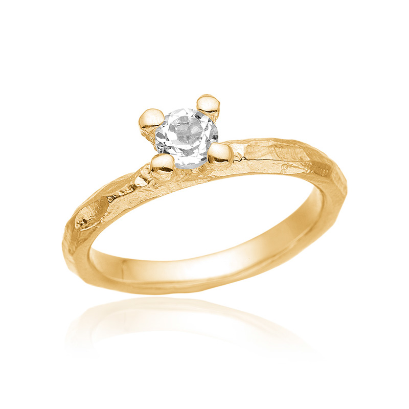 Smuk Klassisk Ring Med Kant - 68