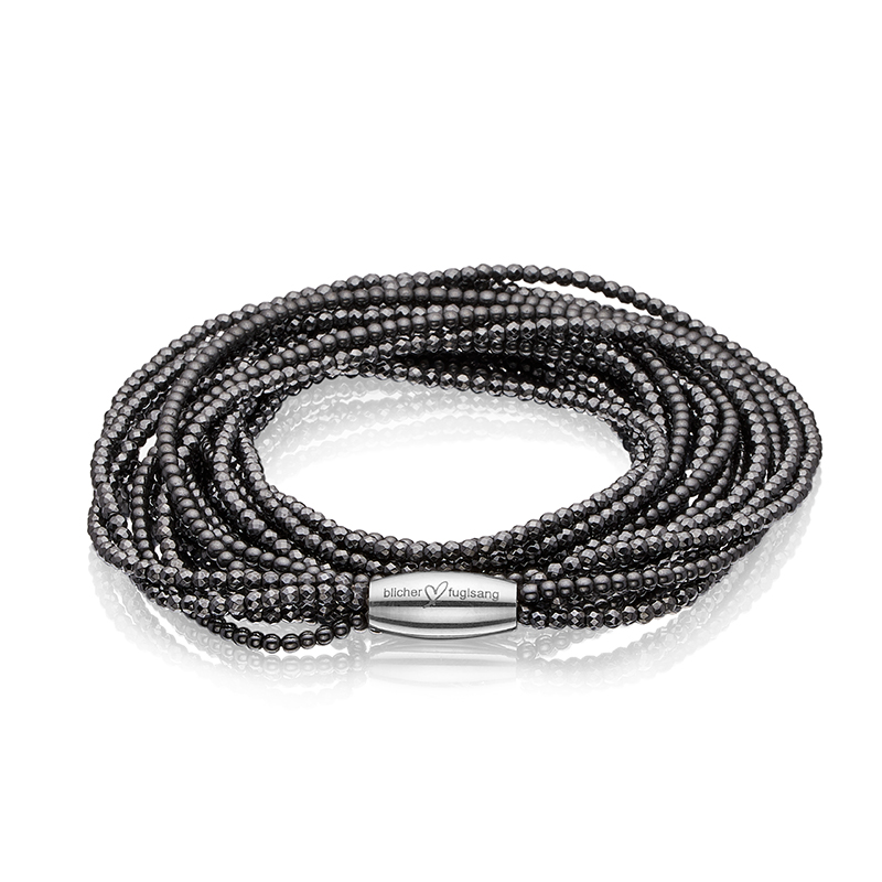 Armbånd Og Halskæde 2 I 1 Med Hæmatit - 54-cm