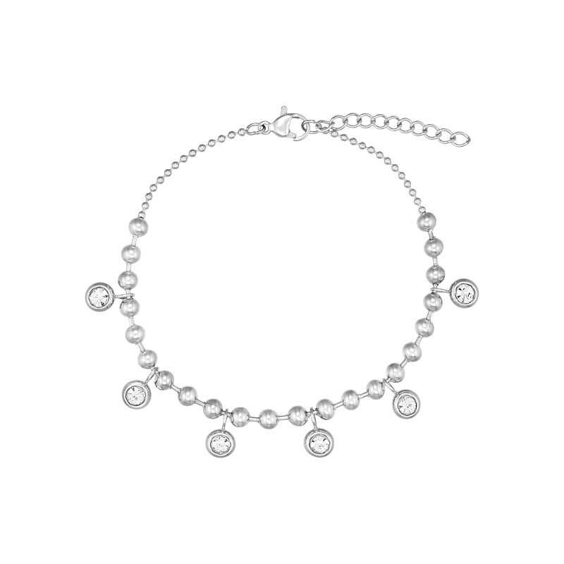 Armbånd I Stål Med Zirkonia