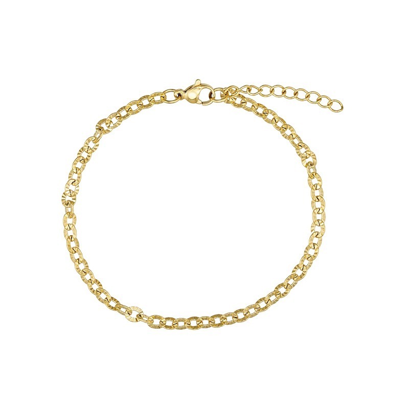 Armbånd I Forgyldt Stål